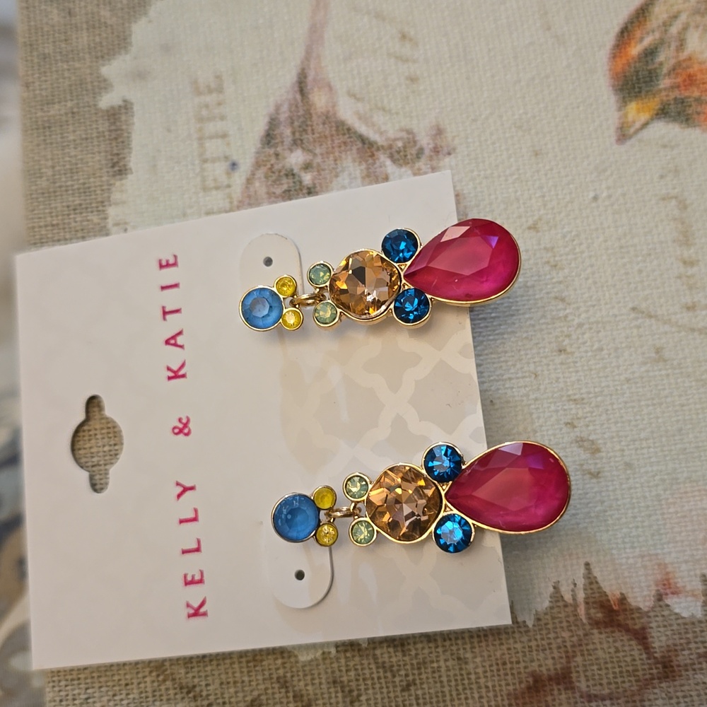 New! Kelly & Katie colorful earrings J7